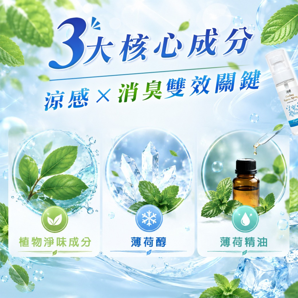 【清檜】清檜衣物涼感消臭噴霧 55ml/瓶 衣物消臭 去味噴霧 衣物除味 衣物噴霧 涼感噴霧 消臭噴霧 通勤 隨身攜帶-細節圖4