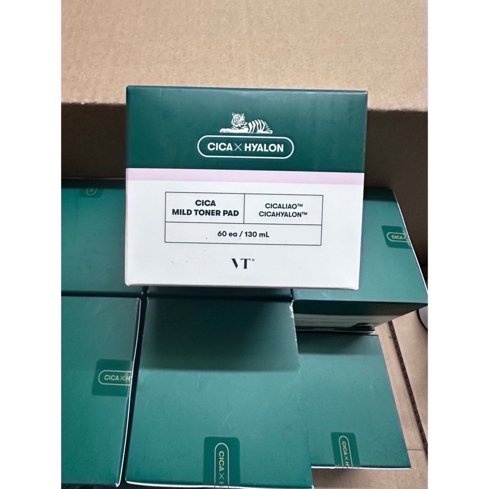 韓國☘️ [VT] ☘️老虎積雪草爽膚棉 60片 水楊酸BHA 全新現貨 補充包 盒裝-細節圖4