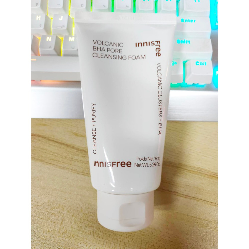 INNISFREE 新包裝 潔面乳150g  香榧鬥荳  綠茶保濕胺基酸 火山泥毛孔調理(BHA) 橄欖維他命E潔面乳-規格圖7