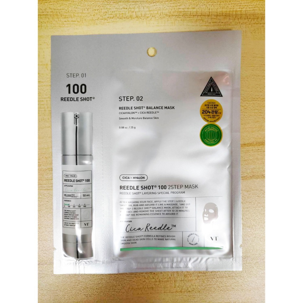 韓國VT COSMETICS CICA老虎微晶面膜 (#50/100/1000) REEDLE 2STEP MASK-細節圖4