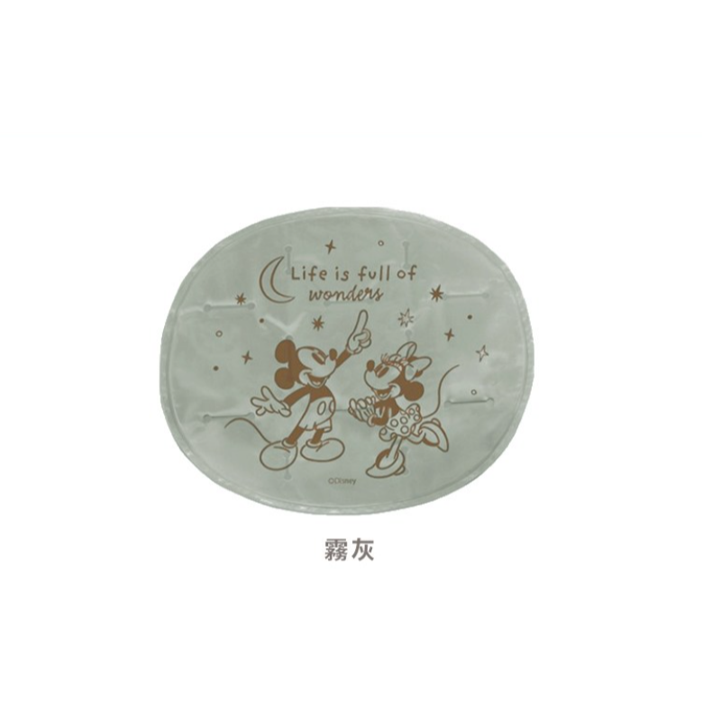 迪士尼 米奇冷凝涼感墊 37*33cm，涼墊 寵物散熱墊 汽車坐墊 霧灰色 靛藍色-規格圖3