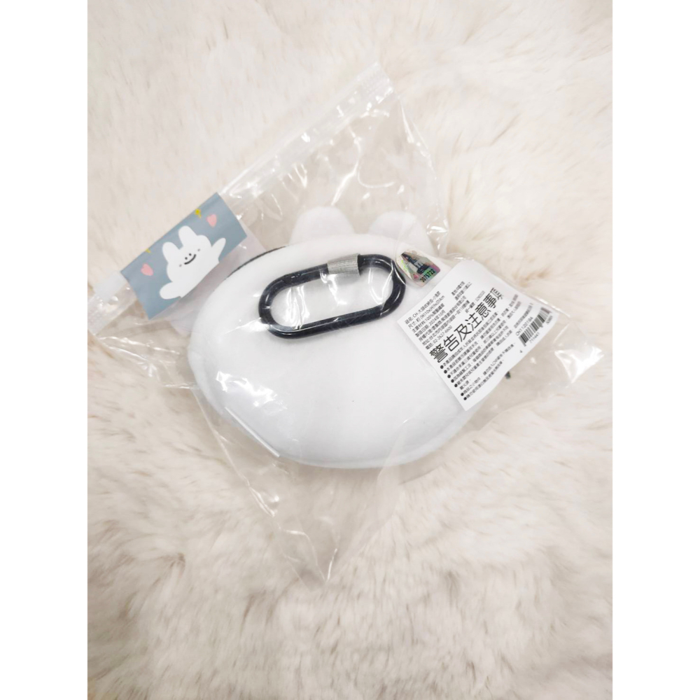 全新 小動物造型 小兔兔*大頭收納包 零錢包 耳機收納-細節圖2