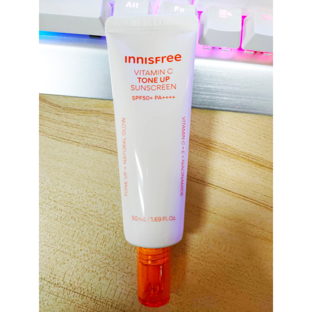 INNISFREE櫻花防曬亮顏霜 維他命C亮白潤色防曬霜 綠茶保濕胺基酸卸妝水 超級火山泥毛孔潔淨面膜 芥花糖蜜水感護唇-細節圖8