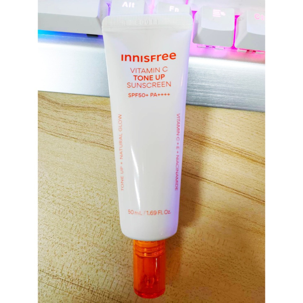 INNISFREE櫻花防曬亮顏霜 維他命C亮白潤色防曬霜 綠茶保濕胺基酸卸妝水 超級火山泥毛孔潔淨面膜 芥花糖蜜水感護唇-細節圖9