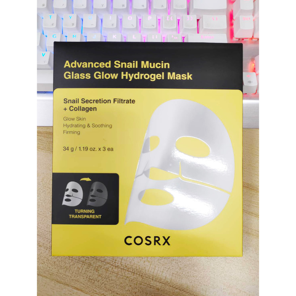 COSRX 超能蝸牛水光凝膠面膜 34g (3入組) 韓國熱銷 補水保濕 恢復彈性 蝸牛精華 凝膠面膜-規格圖4