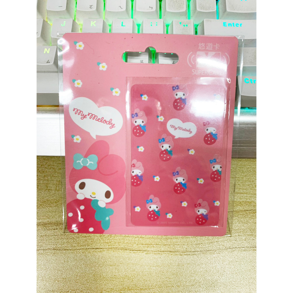 悠遊卡Easycard 三麗鷗 Supercard 超級悠遊卡-滿版美樂蒂 粉嫩的滿版草莓造型 My Melody-細節圖2