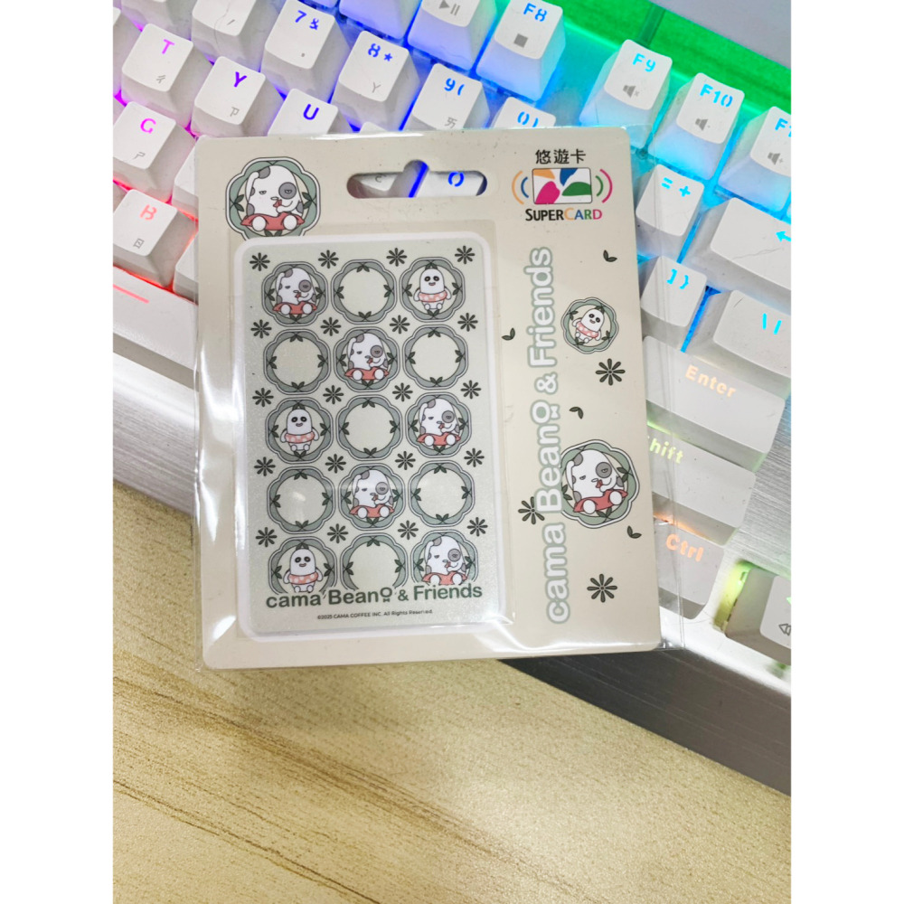 悠遊卡Easycard cama Beano & Friends 復古花磚 Supercard-花磚(綠)/(橘)-細節圖3