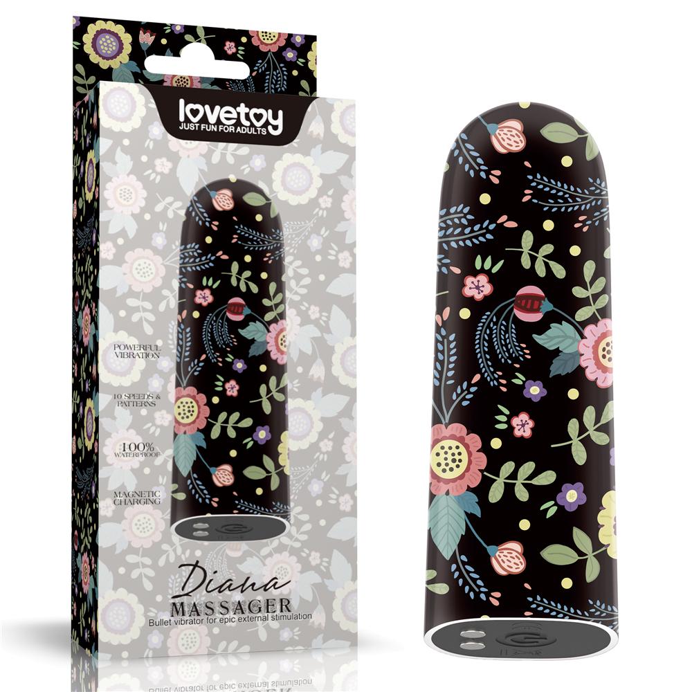 lovetoy Diana 花草10頻震動跳蛋 防水10頻震動跳蛋 跳蛋 子彈跳蛋 震動蛋 超強震動子彈型跳蛋 防水設計-細節圖7