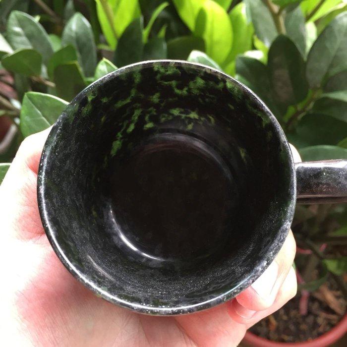 台灣墨玉 花蓮墨玉 波波莉娜 魔法露 咖啡杯(小) 墨玉咖啡杯 墨玉杯 魔法露咖啡杯 蛇紋岩-細節圖6
