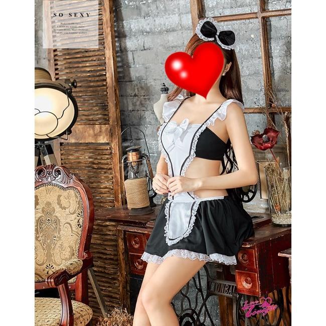 愛在今夜 女僕服 T9382-黑 性感睡衣 內睡衣 睡衣-細節圖4