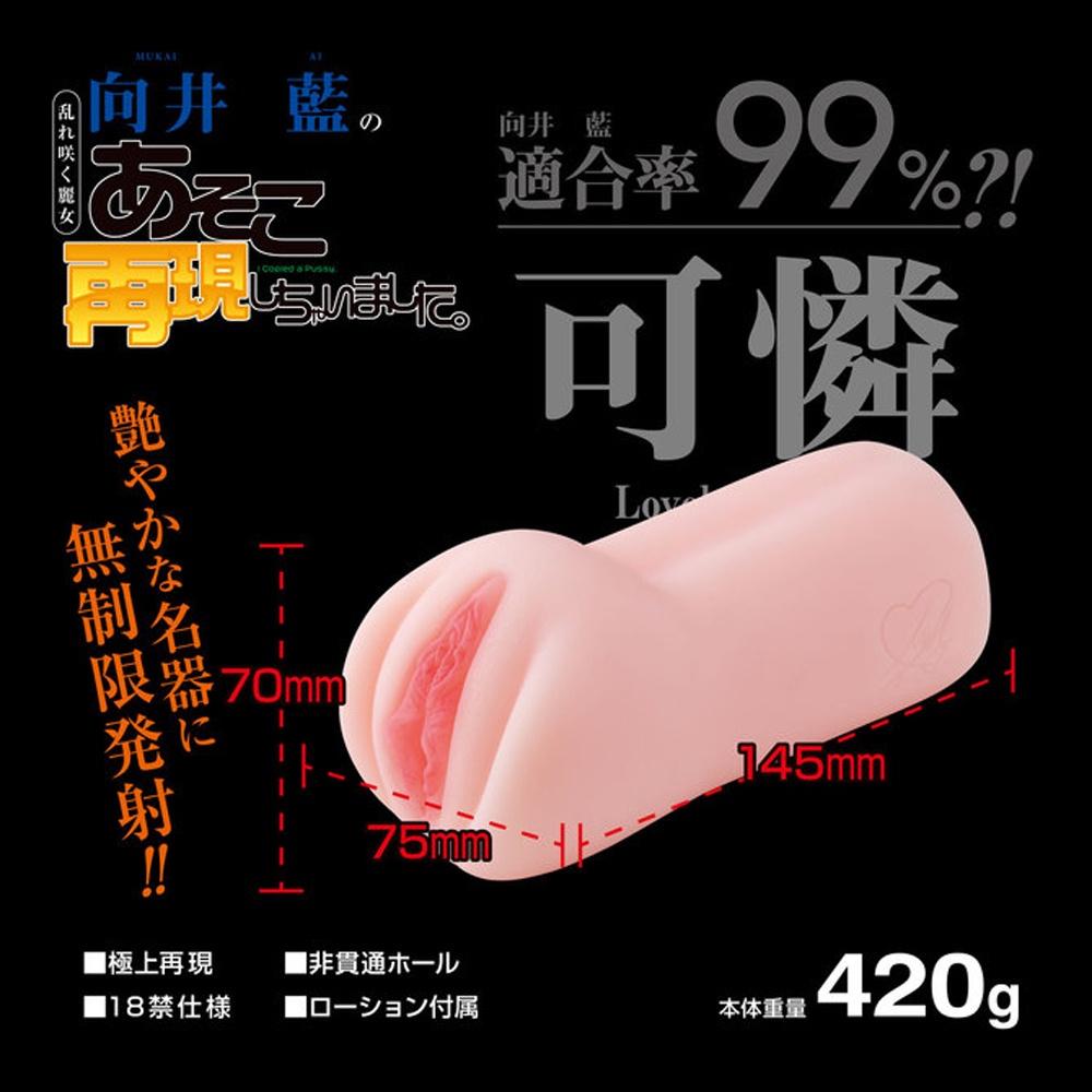 日本原裝進口 AV女優 向井藍 無制限發射極上再現男用自慰套 羽田真里 Ai Mukai-細節圖5