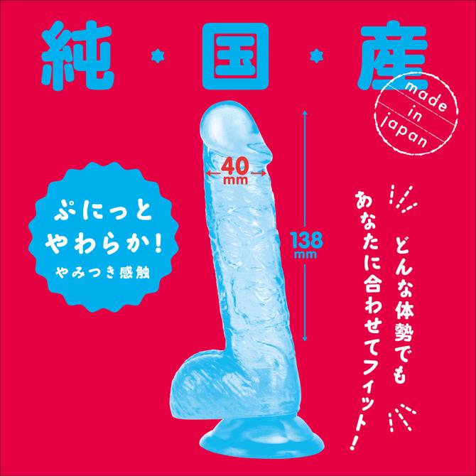 【日本PxPxP】純國產 透明款逼真按摩棒 14cm 逼真老二按摩棒 純國產手感×Q彈按摩棒 14cm 改版換包裝-細節圖2