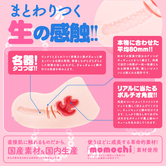 日本GPRO HON-MONO TACO 生感觸肉厚感 非貫通 男用自慰套 生の感觸夾吸器 生感觸自慰套-細節圖3