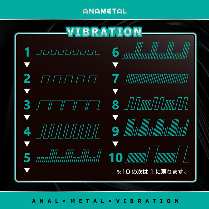 Anametal 金屬10頻震動後庭肛塞 Boy アナメタル ボーイ-細節圖7
