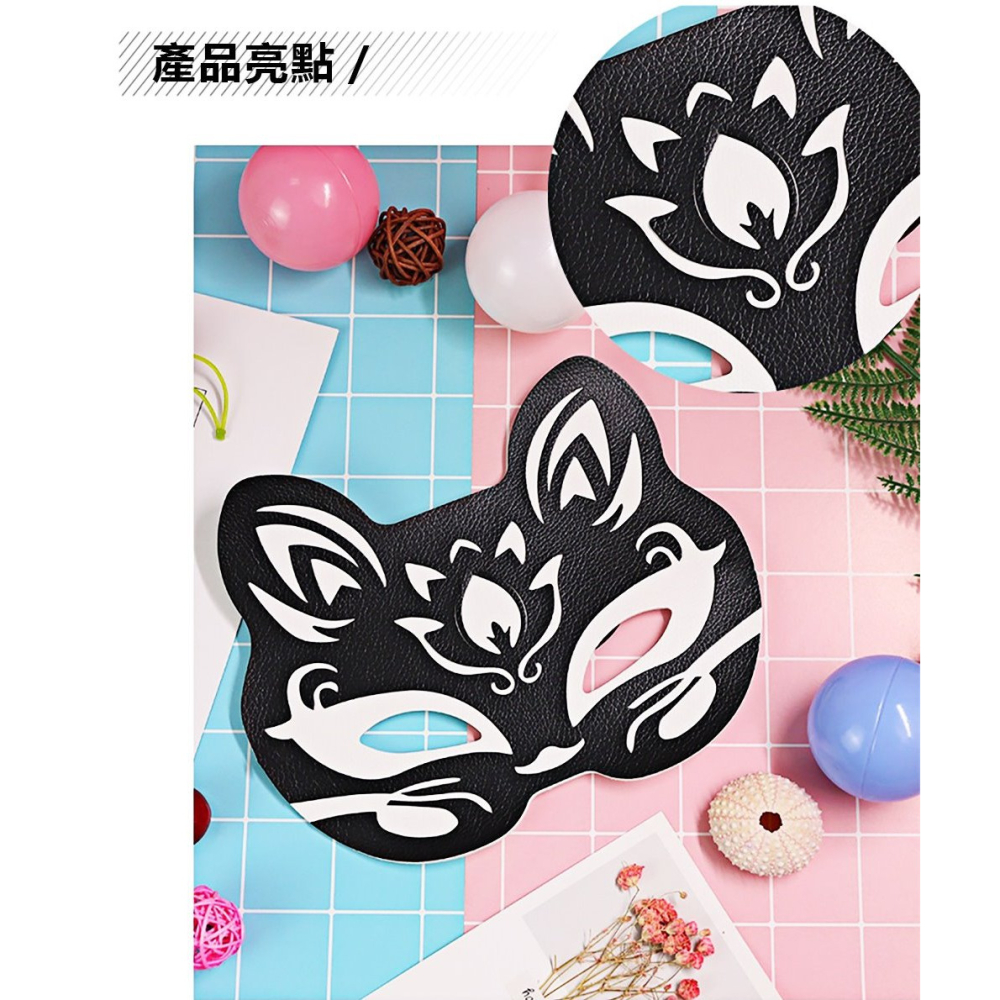 時尚魅力 SM狐狸眼罩 黑 萬聖節舞會 sm道具 情趣狐狸眼罩 舞會面罩 sm成人玩具 角色扮演 調情夜店派對-細節圖2