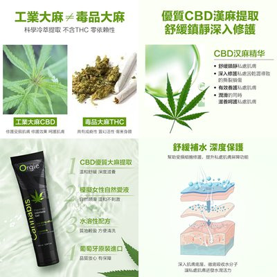 葡萄牙Orgie Lube Tube Cannabis 大麻籽風味口交潤滑液 100ml-細節圖6