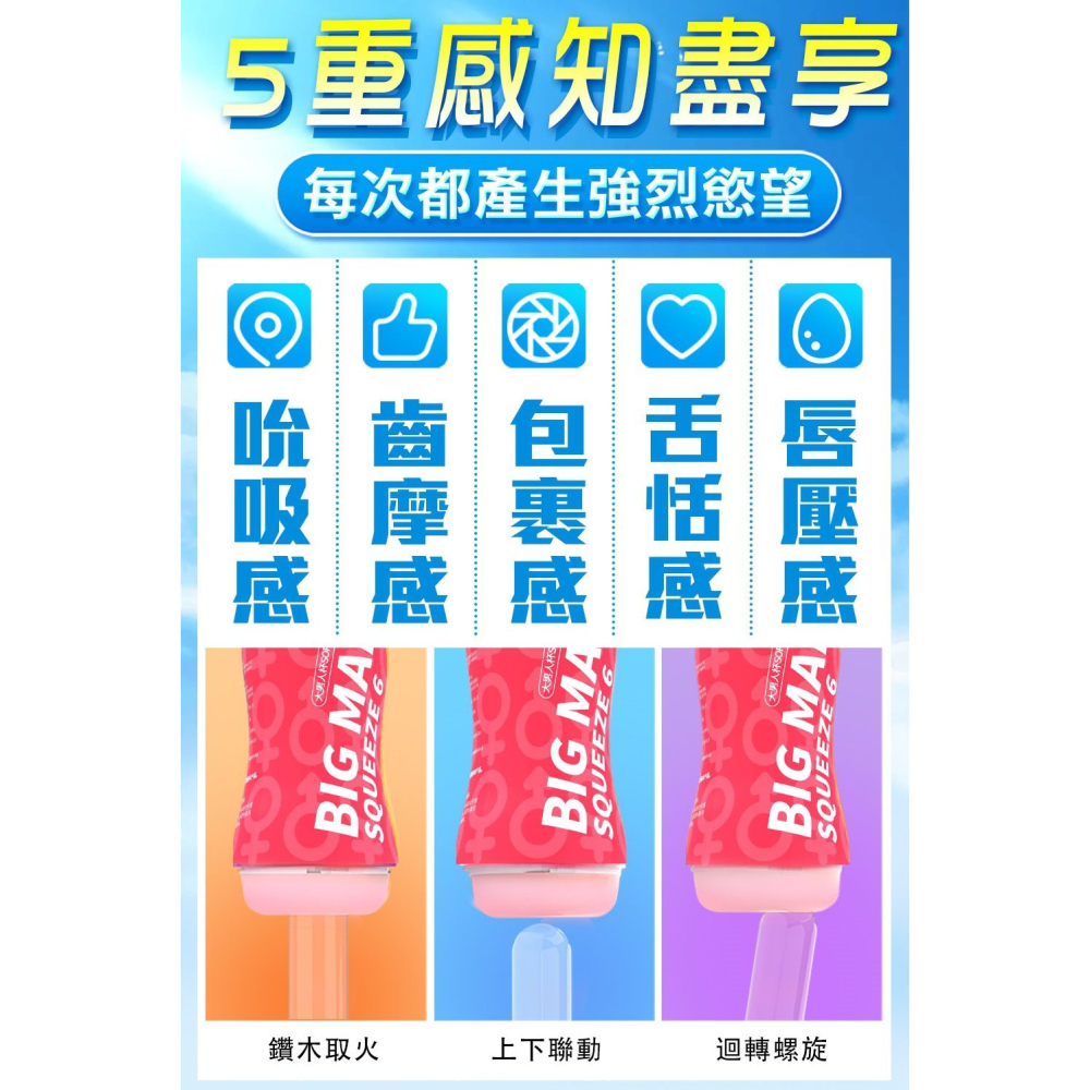 取悅 BIG MAN 吸吮鍛鍊飛機杯 桃 06-細節圖3