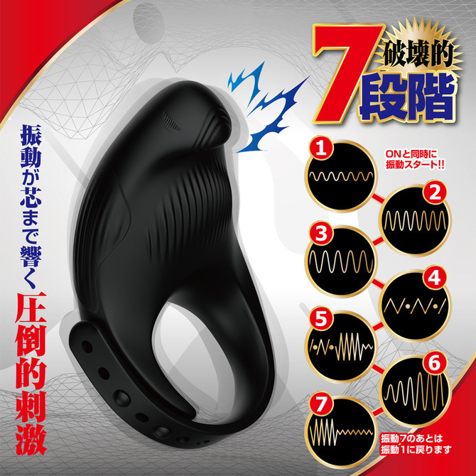 Maxin Fit 本気の猛攻7頻震動環 鎖精環 猛男環 延時環 鎖精環-細節圖6