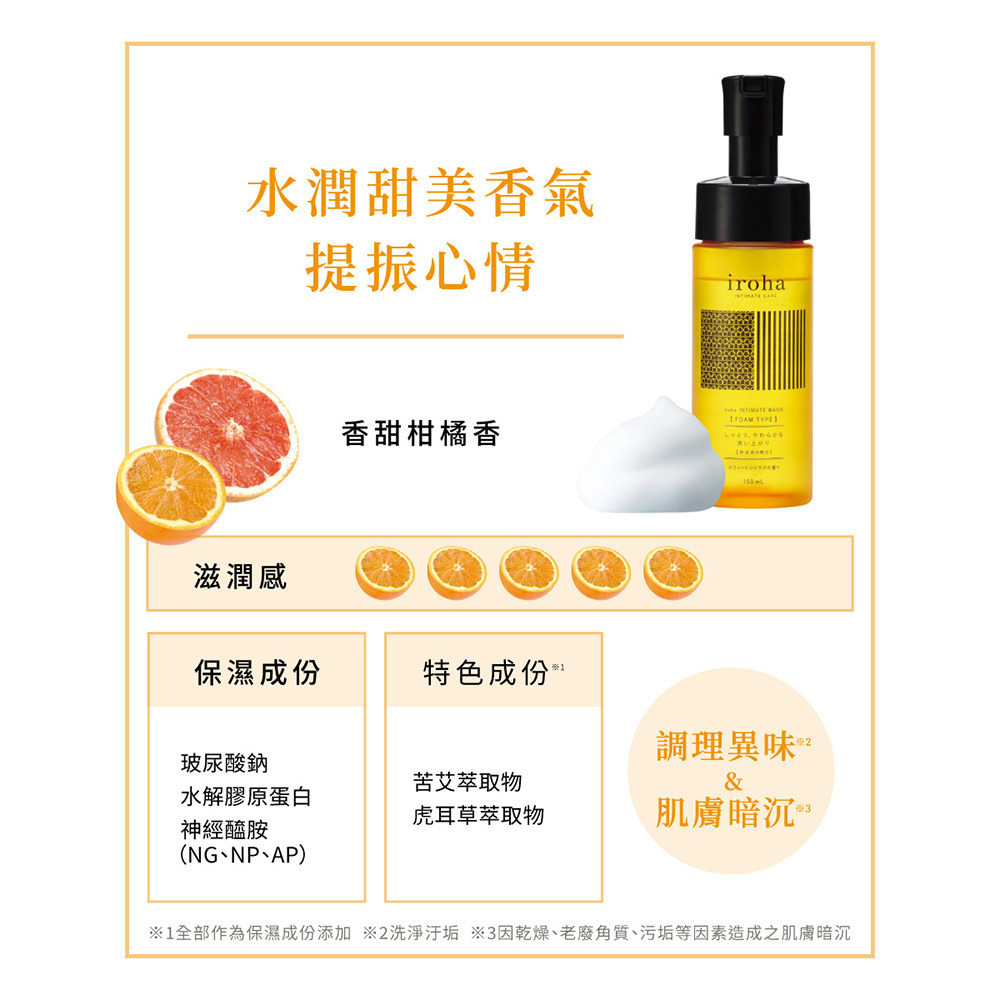日本TENGA iroha 依柔華私密泡沫型沐浴乳【香甜柑橘】150ml-細節圖6
