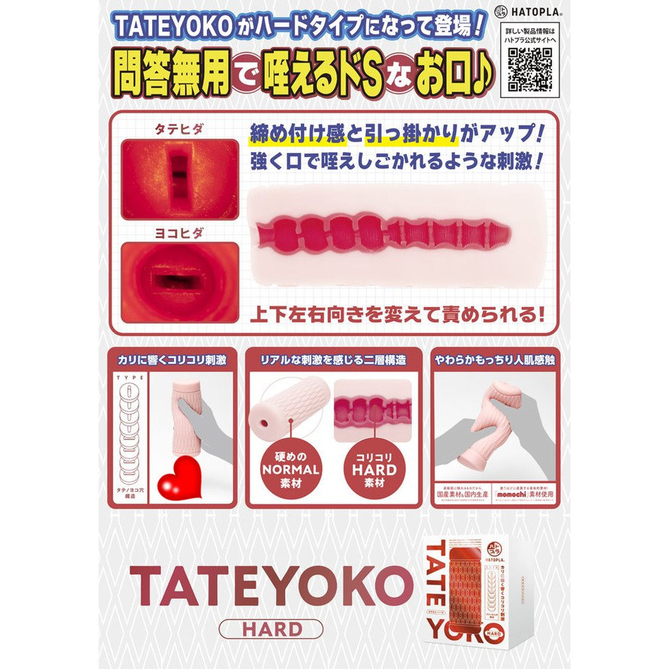 日本GPRO HATOPLA TATEYOKO 男用自慰套 自慰器 飛機杯 情趣用品 縱橫刺激夾吸器 紅-細節圖7