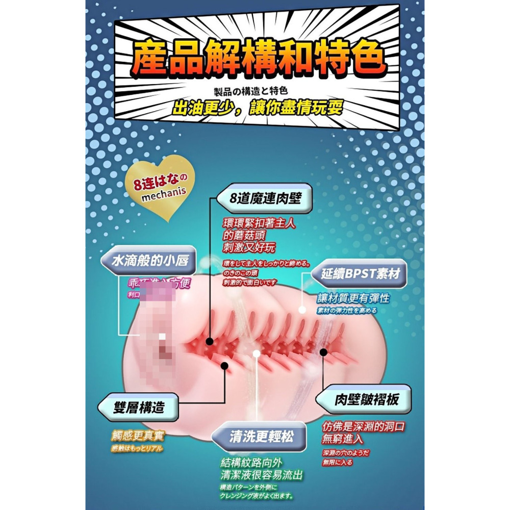 HOTFUN 八道魔連 工口蘿莉小惡魔 黑白界召換 自慰套 八道魔連蘿莉小惡魔黑界召喚版-細節圖8