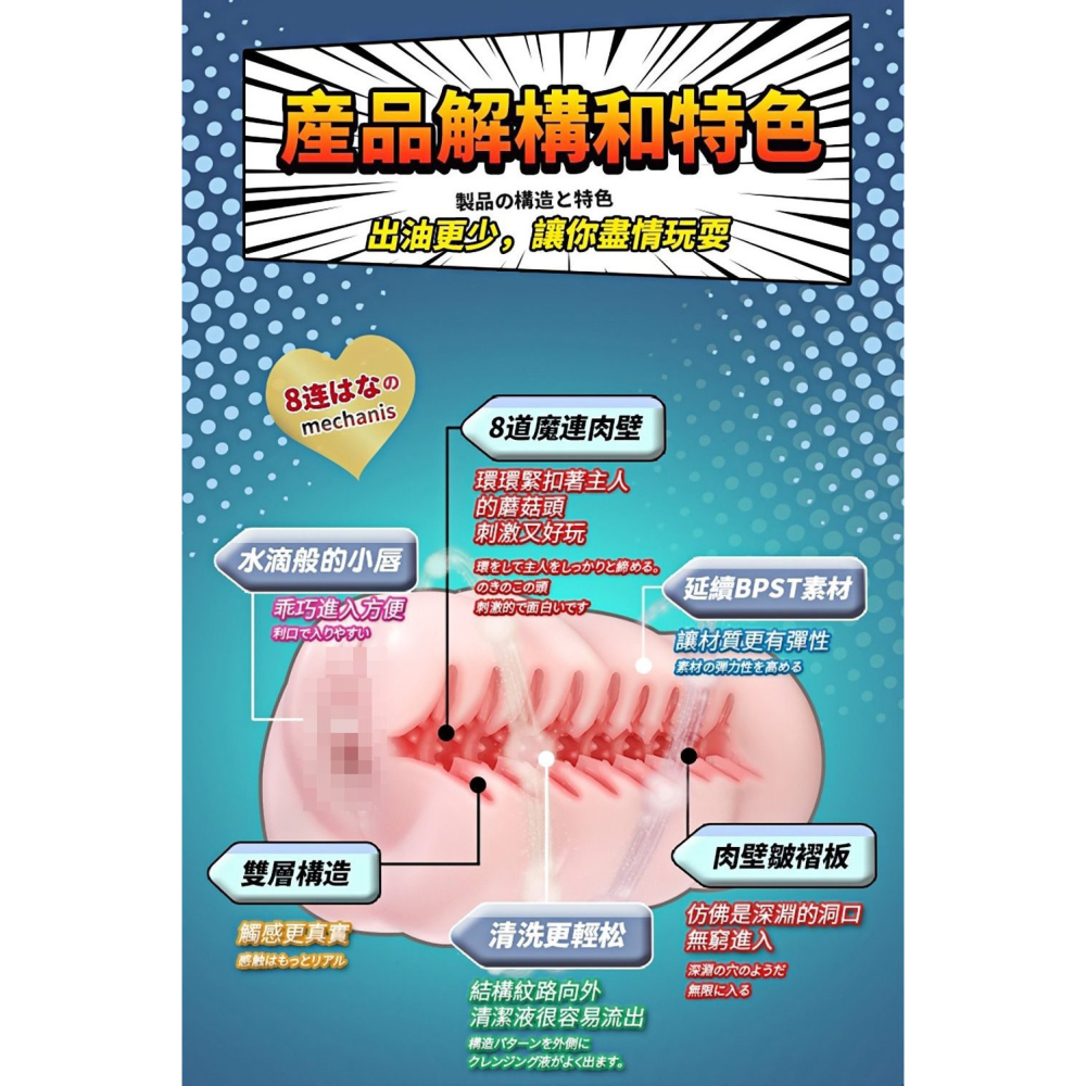 HOTFUN 八道魔連 工口蘿莉小惡魔 黑白界召換 自慰套 八道魔連蘿莉小惡魔白界召換版-細節圖8