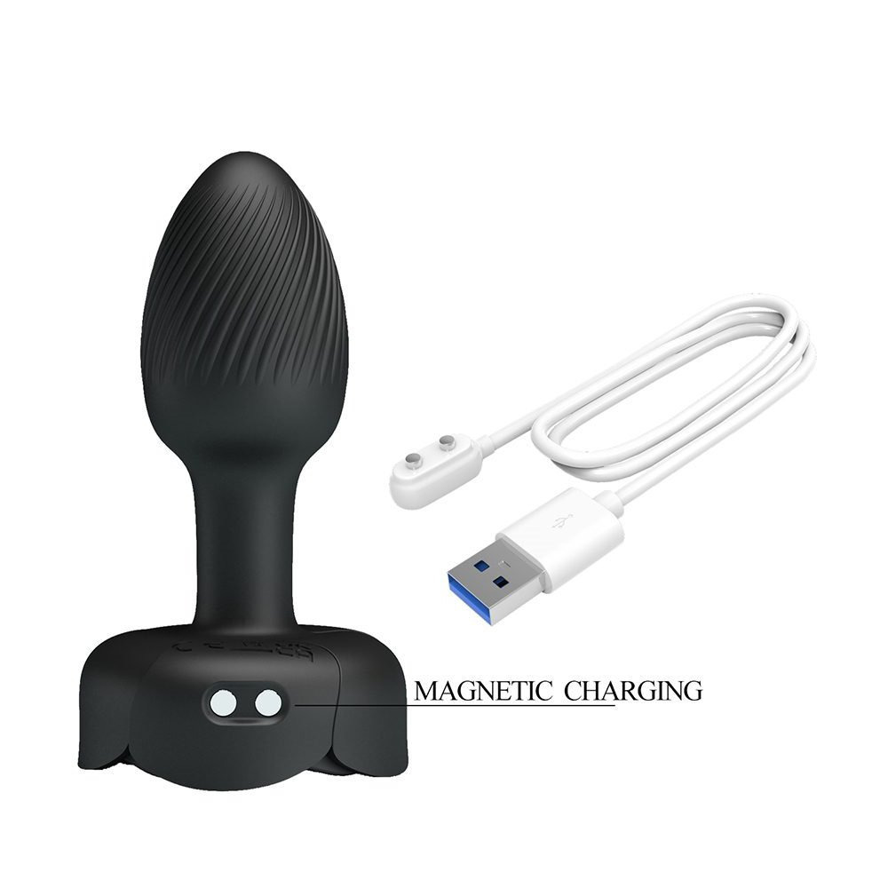 PRETTY LOVE 派蒂菈 炫彩斜紋 Olman 10頻震動 後庭肛塞 Olman炫彩斜紋10頻震動小肛塞-細節圖6