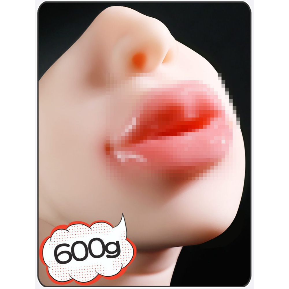 JIUAI 久愛 三條櫻子唇真愛戀貫通 青春版 三條櫻子 三穴飛機杯 950g 口交杯  龜頭訓練器 陰莖訓練器-細節圖3