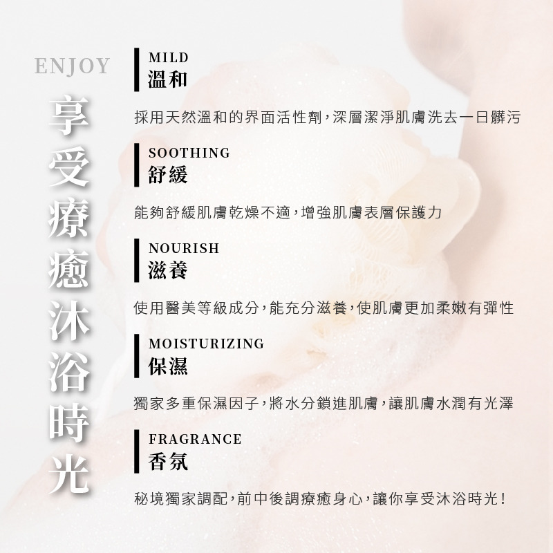 MYSTERY秘境 秘境麝香玫瑰費洛蒙沐浴露 500ml SPA沐浴乳 深層潔淨 保濕補水 敏感肌適用-細節圖9