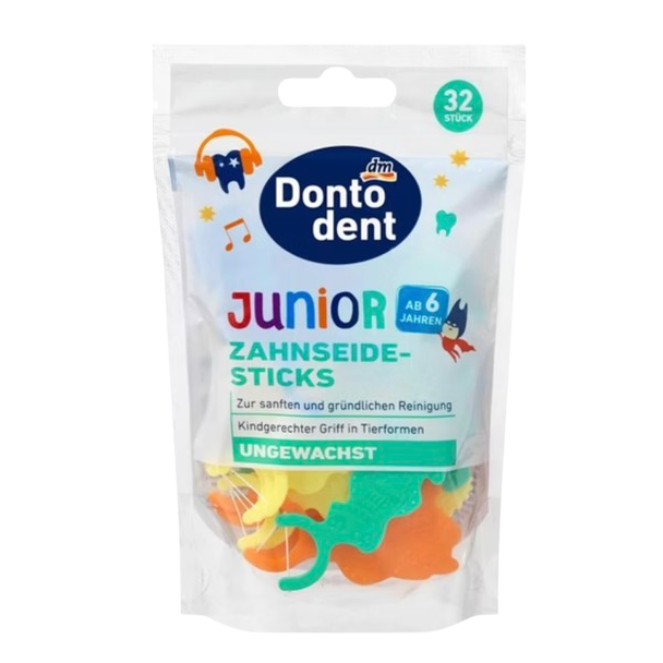 「德國」DM Dontodent 卡通動物造型牙線棒 32入-細節圖2