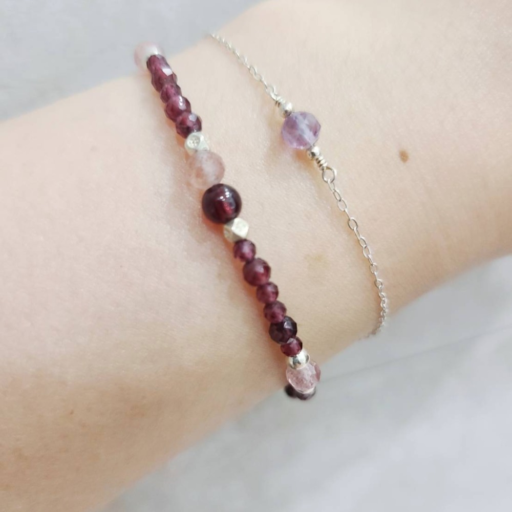 紅石榴水晶手鍊-細節圖2