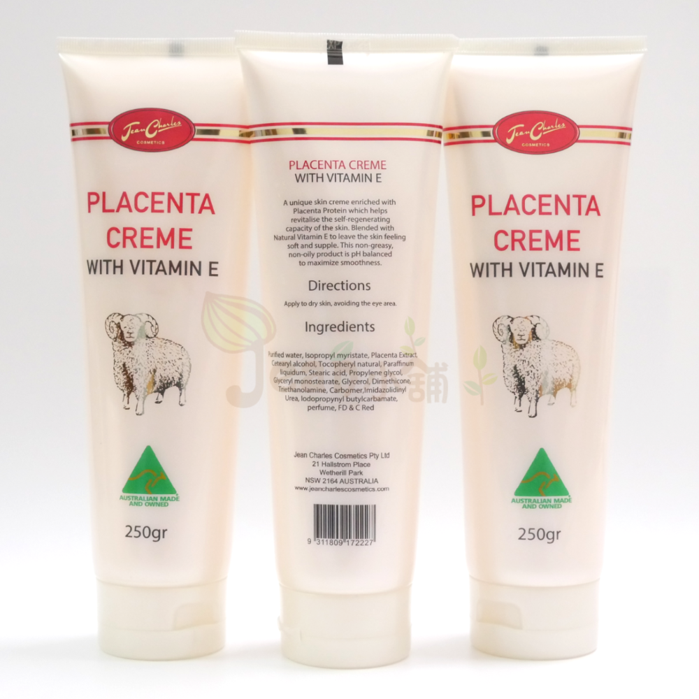 Jean小舖 新包裝 Jean Charles胎盤素綿羊霜250g。澳洲原裝 羊胎盤霜 Placenta Creme-細節圖2