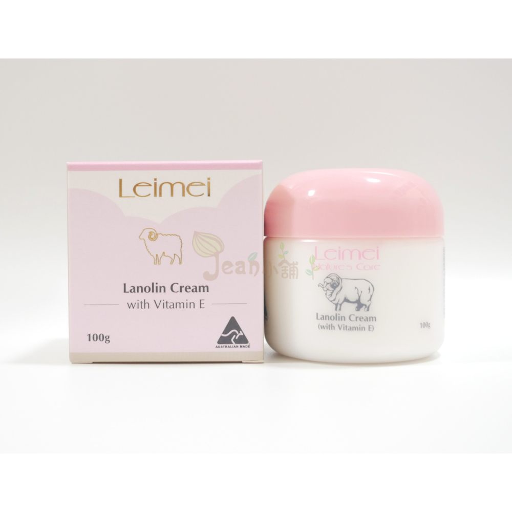 Jean小舖 澳洲 Leimei 蕾綿維他命E綿羊霜100g。Lanolin 綿羊油 Natures Care 羊毛脂-細節圖2
