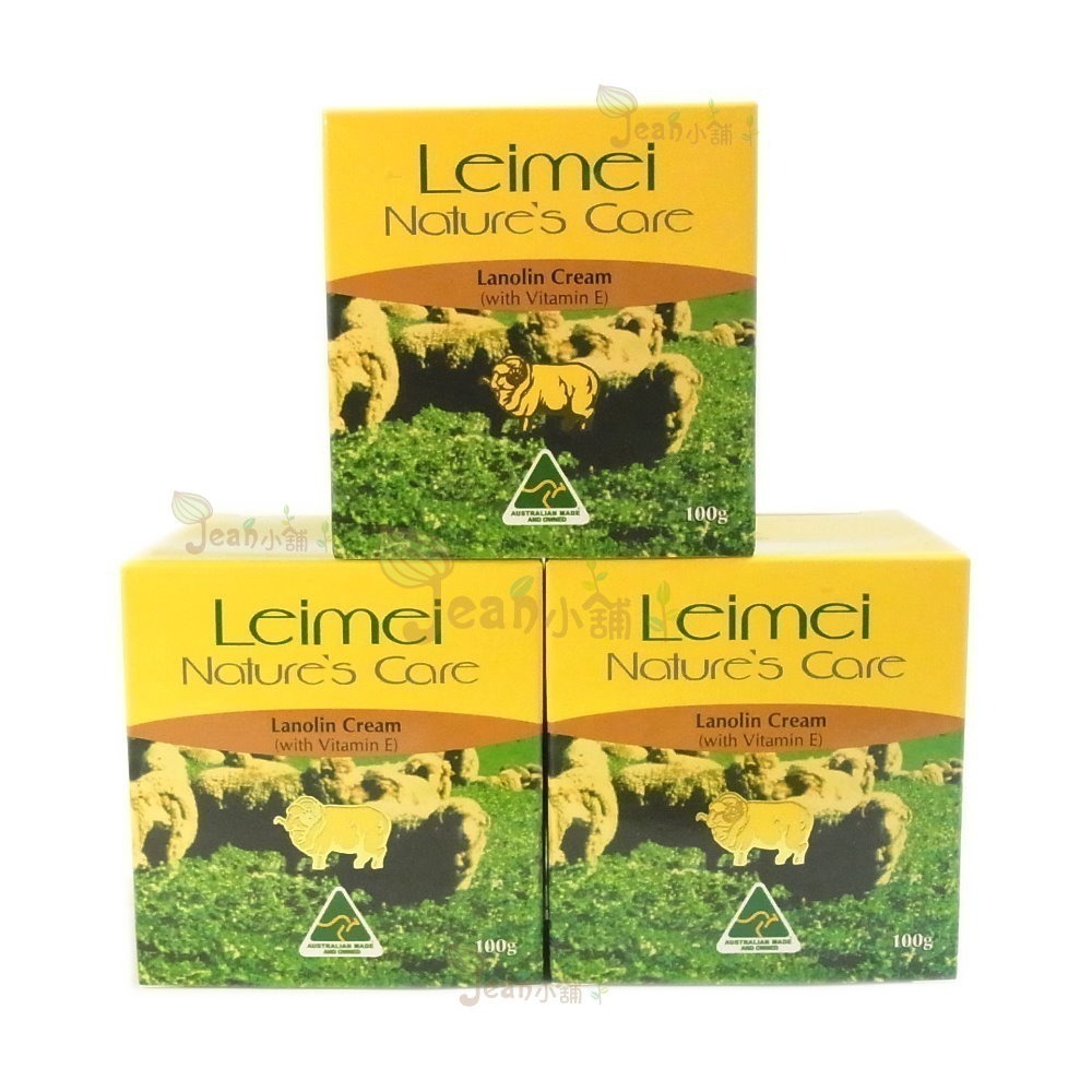 Jean小舖 澳洲 Leimei 蕾綿維他命E綿羊霜100g。Lanolin 綿羊油 Natures Care 羊毛脂-細節圖2