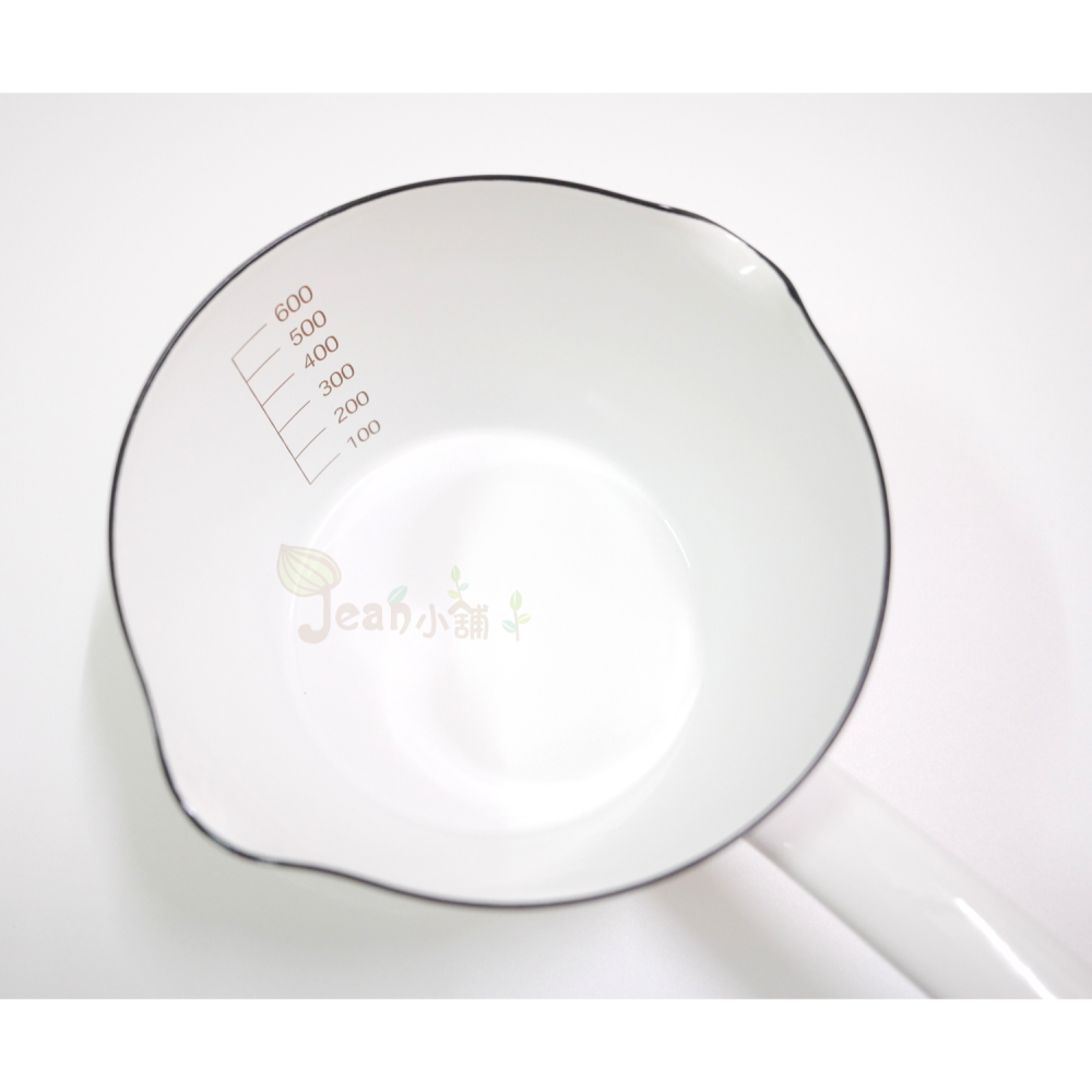 富士琺瑯 牛奶鍋14cm N-14M 泰國製 有容量刻度 Fuji Horo 現貨Jean小舖-細節圖5