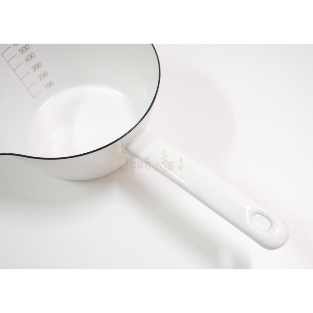 富士琺瑯 牛奶鍋14cm N-14M 泰國製 有容量刻度 Fuji Horo 現貨Jean小舖-細節圖6