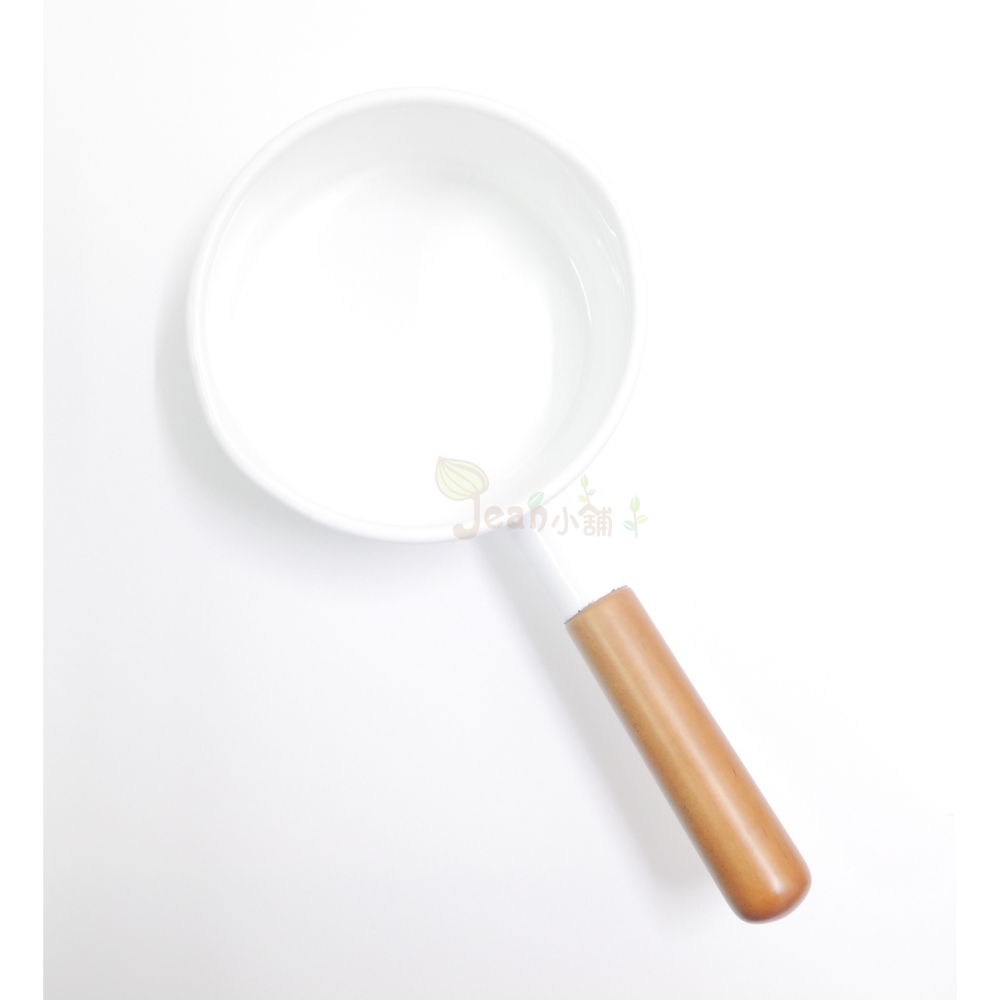 野田琺瑯 Pochka木柄琺瑯鍋 12cm PO-12M 日本製 牛奶鍋12公分 Noda Horo 現貨 Jean小舖-細節圖3