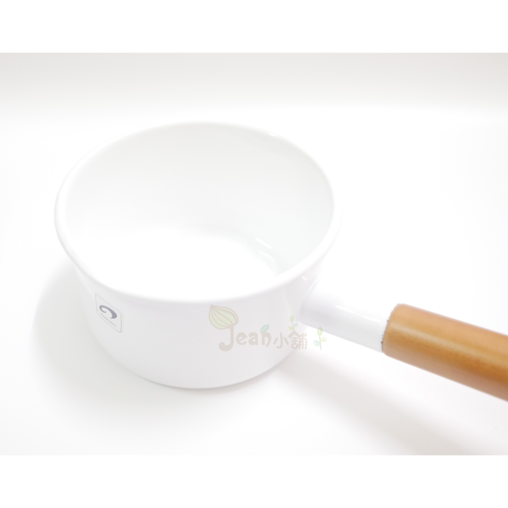 野田琺瑯 Pochka木柄琺瑯鍋 12cm PO-12M 日本製 牛奶鍋12公分 Noda Horo 現貨 Jean小舖-細節圖4