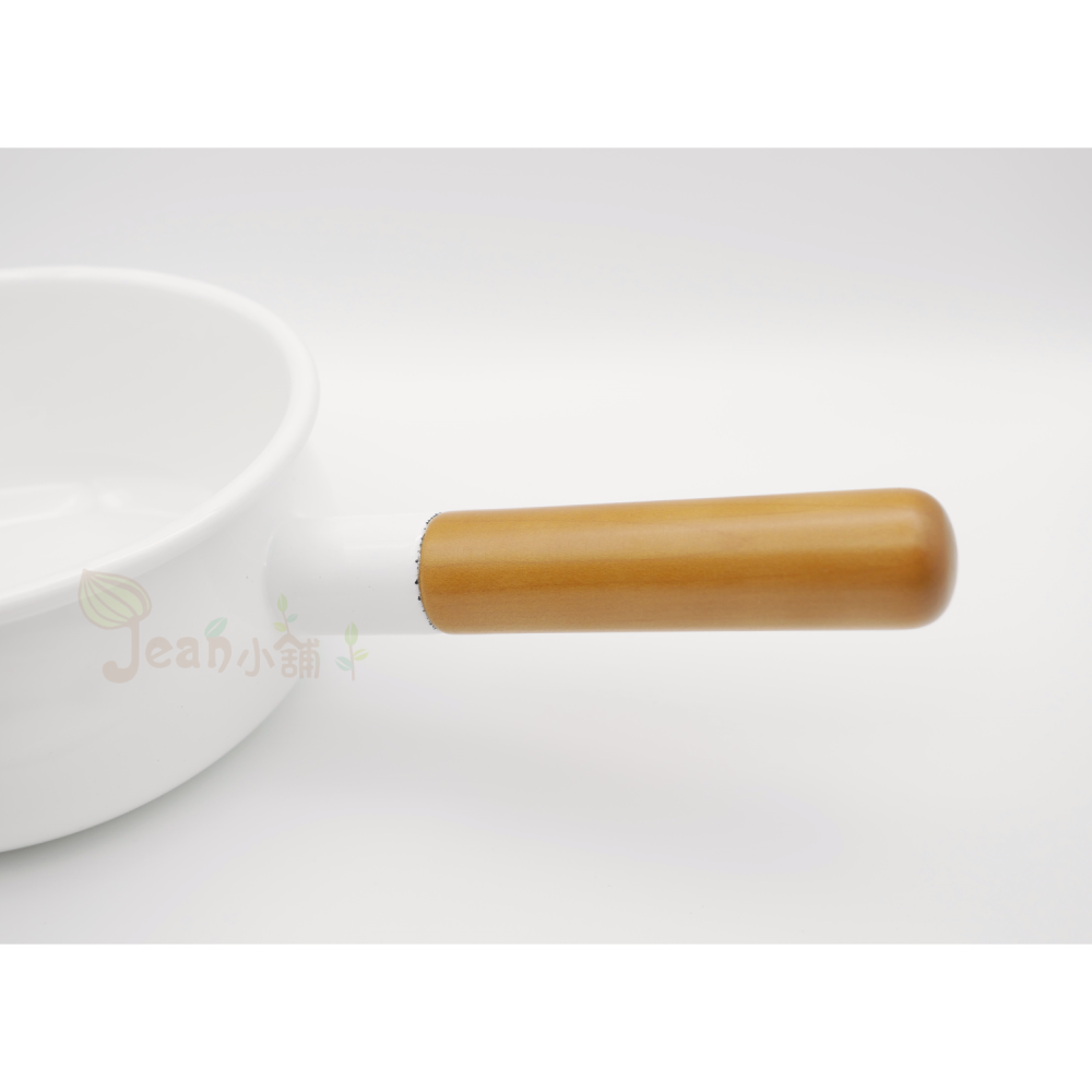 野田琺瑯Pochka木柄琺瑯鍋15cm PO-15S日本製 牛奶鍋 小湯鍋15公分 Noda Horo現貨 Jean小舖-細節圖5