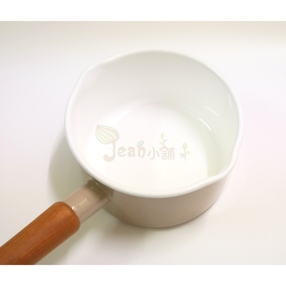 野田琺瑯 Couleur木柄琺瑯鍋 14cm 奶茶色CL-14NBE日本製 Noda Horo牛奶鍋 小湯鍋14公分現貨-細節圖6