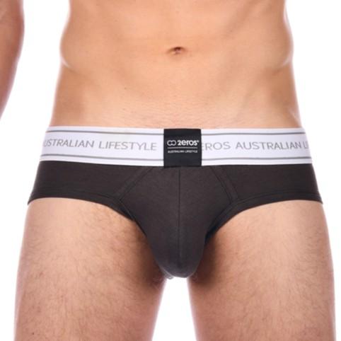 【2EROS】 莫代爾素色頂級三角褲  U22 Core Brief - Charcoal 木炭黑-細節圖2