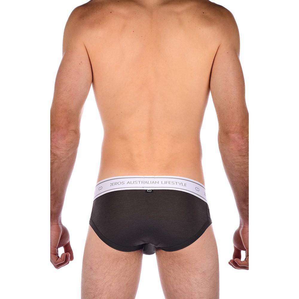【2EROS】 莫代爾素色頂級三角褲  U22 Core Brief - Charcoal 木炭黑-細節圖4