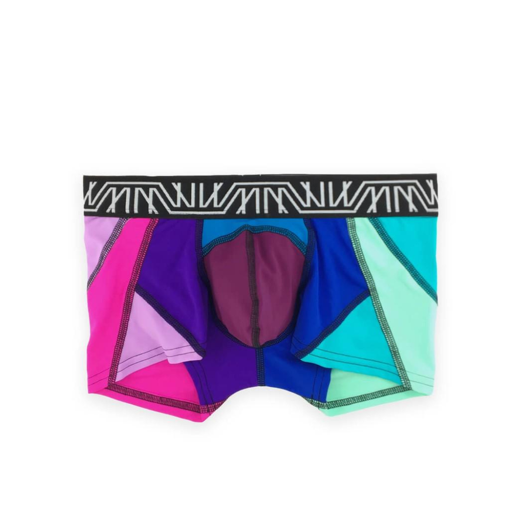 【MarcoMarco】拼接撞色四角褲 Marco Marco Multicolor Apex Trunk 男生內褲-細節圖2