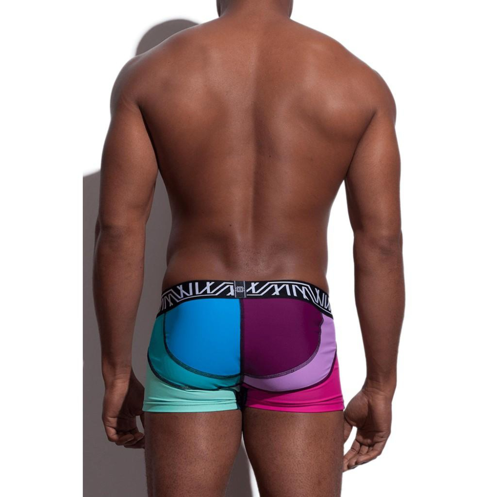 【MarcoMarco】拼接撞色四角褲 Marco Marco Multicolor Apex Trunk 男生內褲-細節圖4