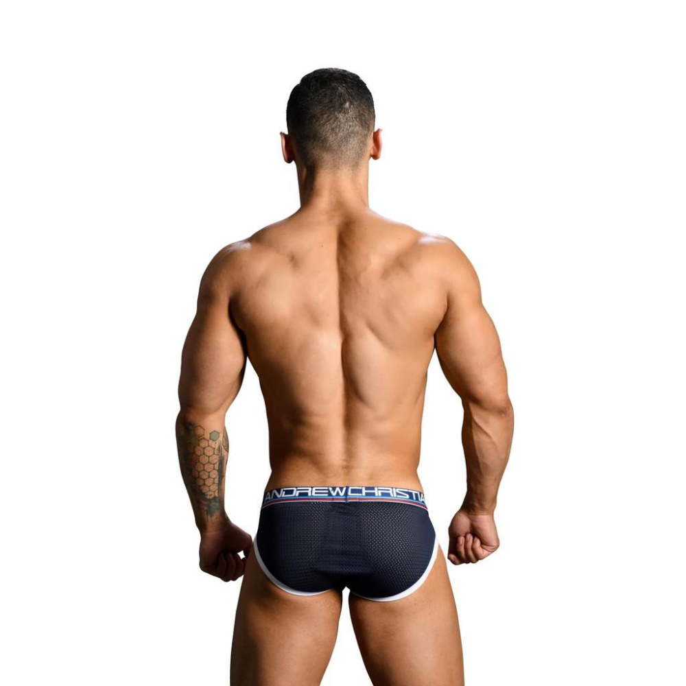 【AC】網眼透氣運動型三角褲 Andrew Christian Retro Mesh Brief 男生內褲 男性內褲-細節圖4