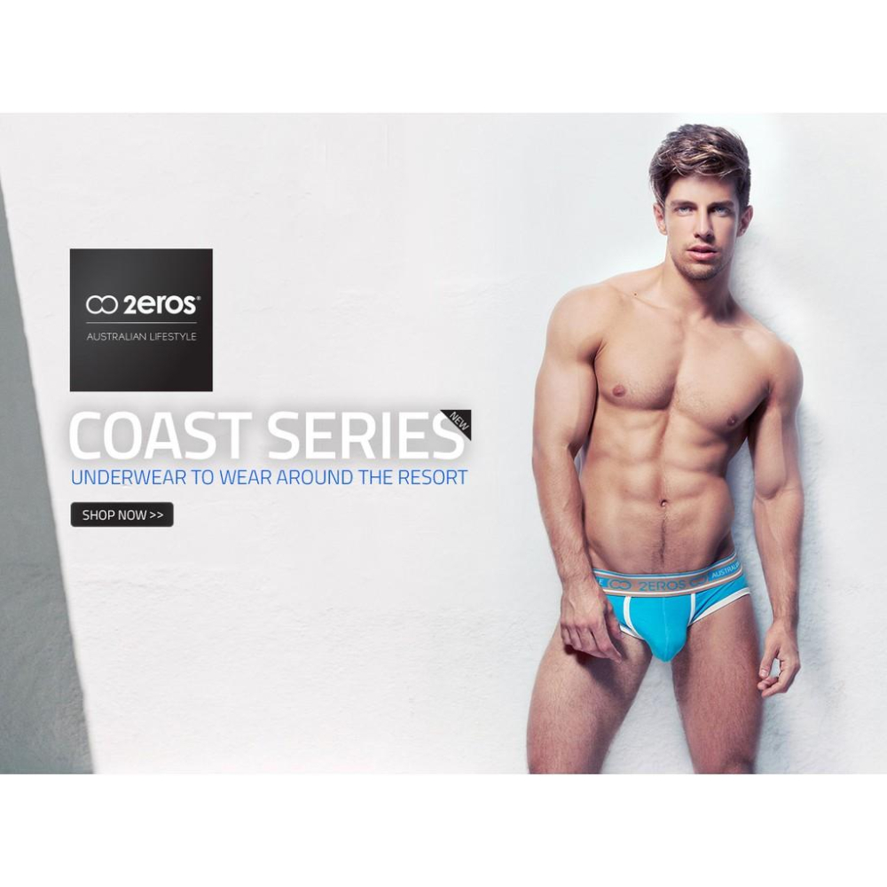 ∞2eros 絕版U22 Coast Underwear - Aqua 三角內褲 Aqua 水藍色-細節圖5