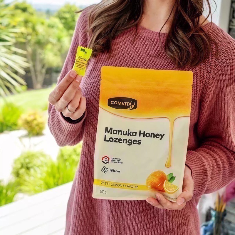✿J&P代購✿康維他 Comvita 麥蘆卡蜂蜜潤喉糖 貴婦喉糖 檸檬 薄荷 蜂蜜 喉糖-細節圖4