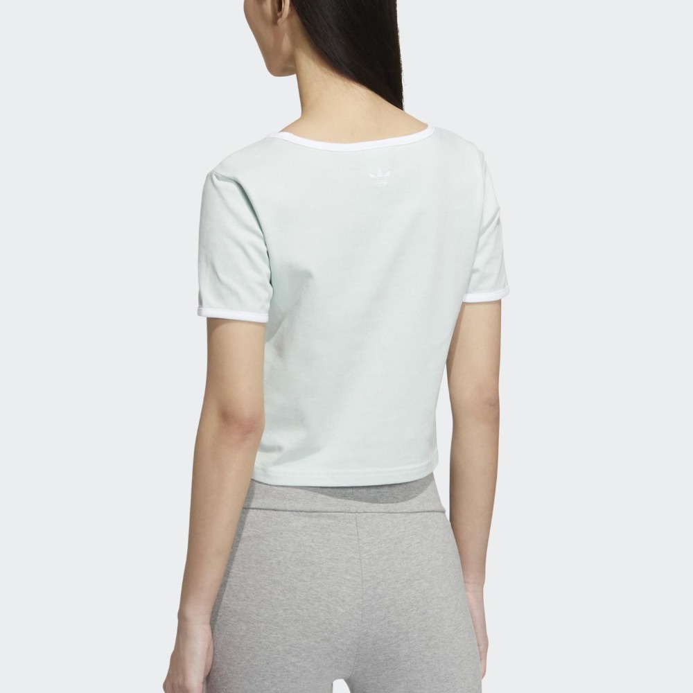 𝓑&𝓦現貨免運 HR6911 Adidas Y2K 女短版短袖上衣-細節圖2