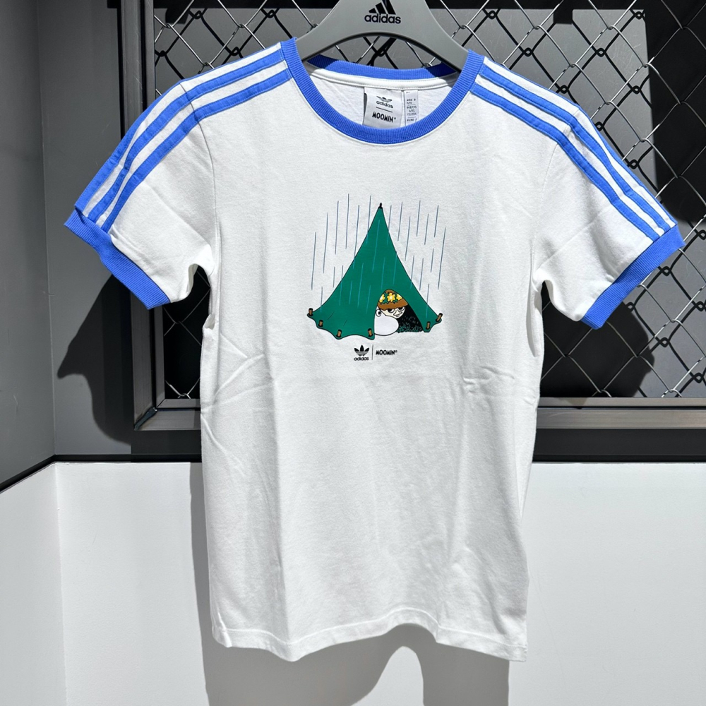 𝓑&𝓦現貨免運 IB9938  Adidas MOOMIN X ADICOLOR 女短袖上衣-細節圖2