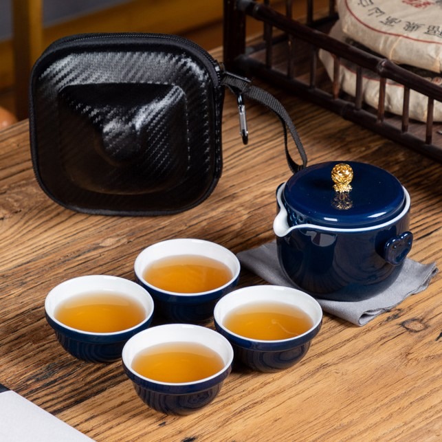 ★店家推薦★【吉祥如意3】如意茶壼設計、亮彩造型旅行茶具(1壼4杯)-規格圖7